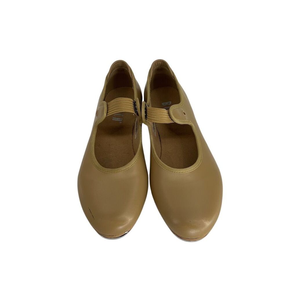 Bloch Girls Tap Dance Shoes Tan Size 13.5W Snap Strap